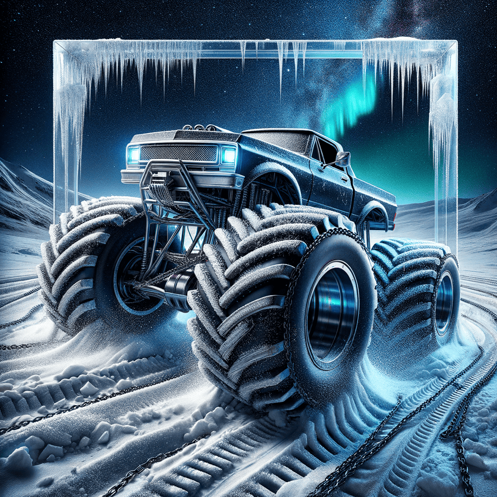 3D Monster Truck: Icy Roads Hunt